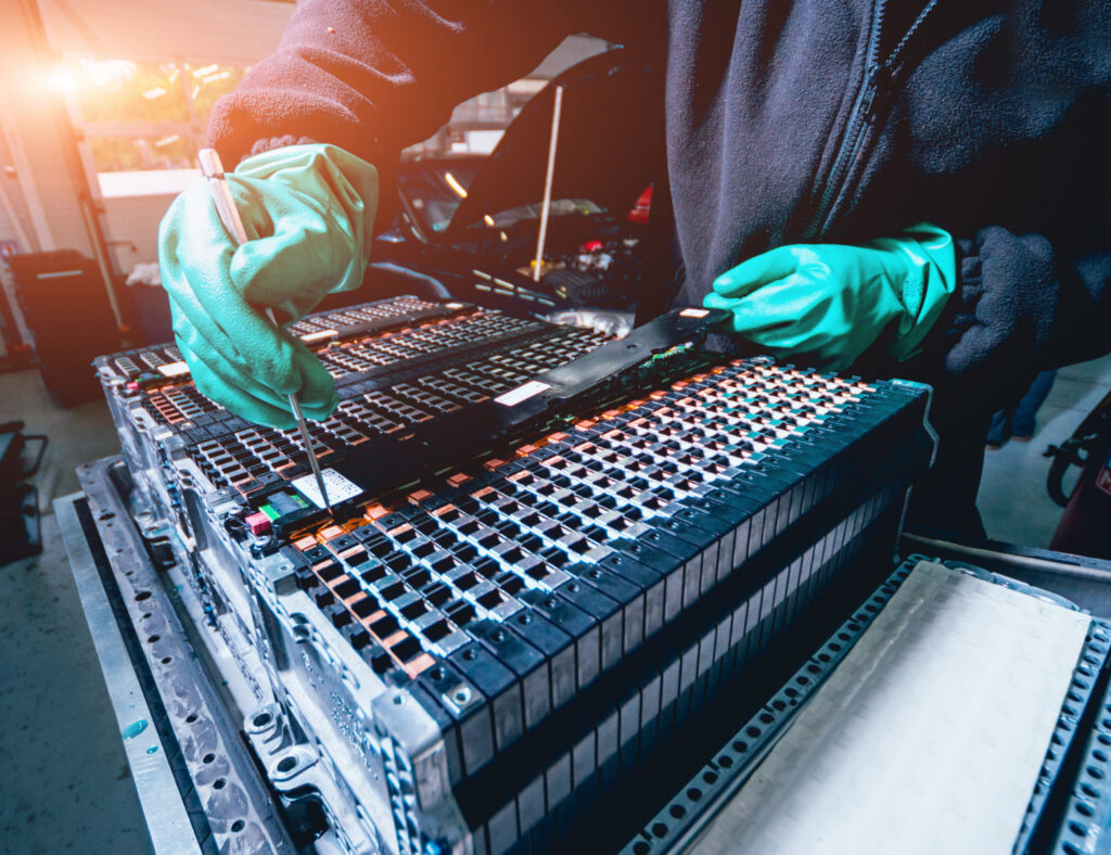 Medición y control dimensional en producción de baterías ev